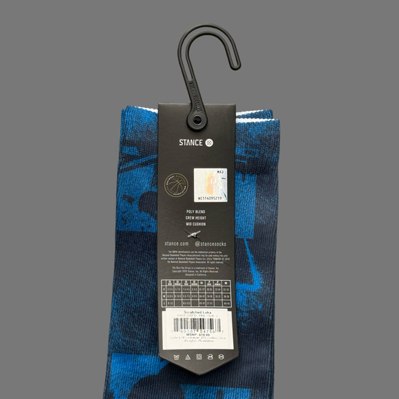 Stance NBA Dallas Mavericks Scratch Player Large Crew Socks Luka Doncic NWT - Picture 5 of 6